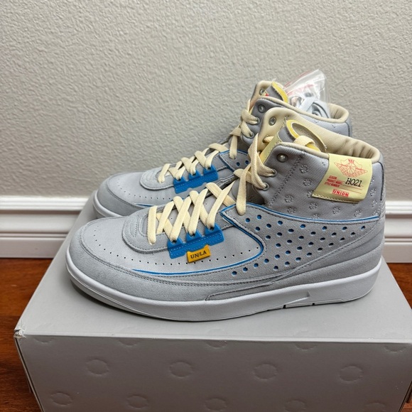 Jordan 2 Retro SP Union Grey Fog Size 10.5 - Picture 6 of 11